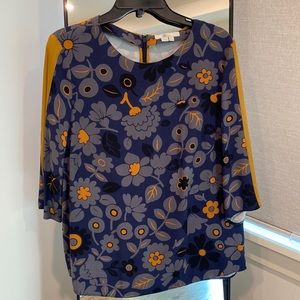 Boden top with 3/4 sleeves